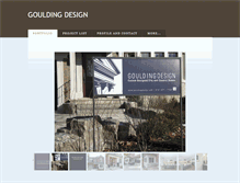 Tablet Screenshot of gouldingdesign.com